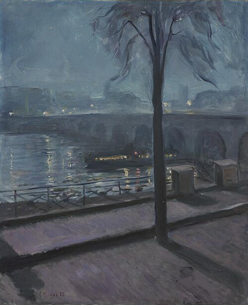 La Seine à Saint-Cloud, 1890, Edvard Munch