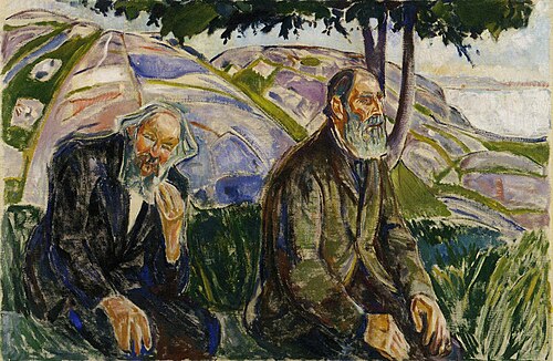 Deux Vieux Hommes, 1910, Edvard Munch