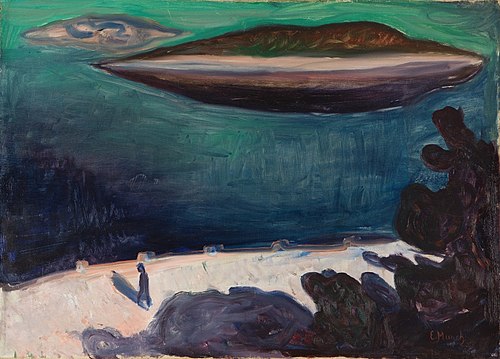 Vue depuis Nordstrand, 1900, Edvard Munch
