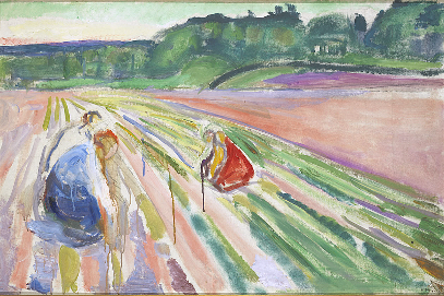 Weeding, 1917, Edvard Munch