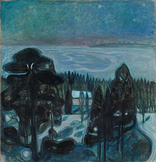 Nuit blanche, 1900, Edvard Munch