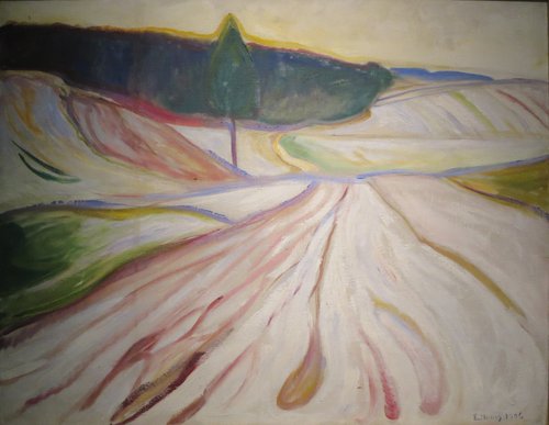 Paysage d'hiver, Thuringe, 1906, Edvard Munch