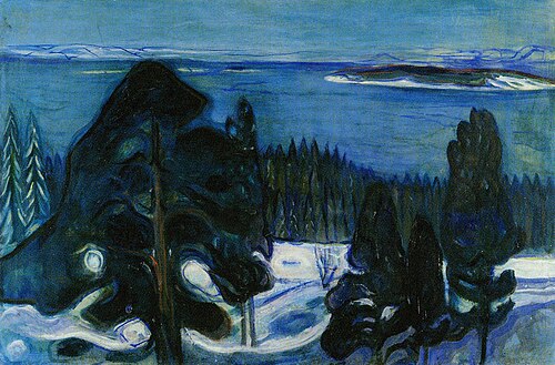 Nuit d'hiver, 1900, Edvard Munch
