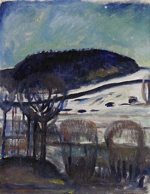 Nuit d'hiver, 1910, Edvard Munch
