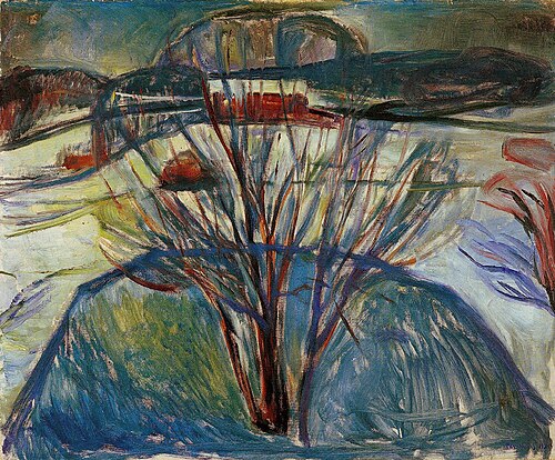 Winter Night, 1921, Edvard Munch