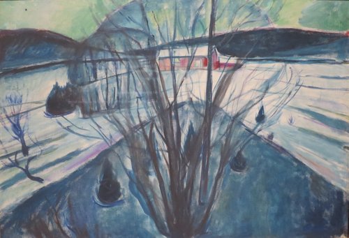 Nuit d'hiver, 1930, Edvard Munch