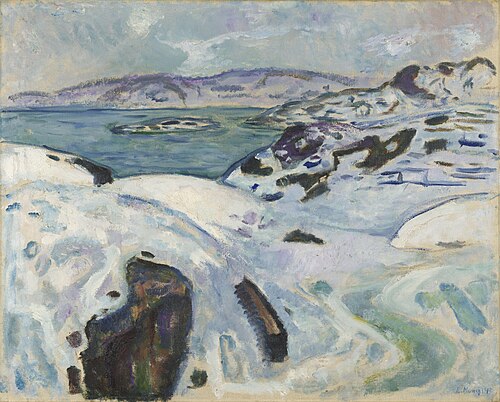 Hiver sur la côte, 1915, Edvard Munch