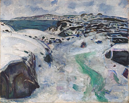 Hiver sur la côte, 1915, Edvard Munch