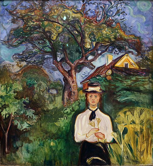 Jeune Femme sous un pommier, 1904, Edvard Munch