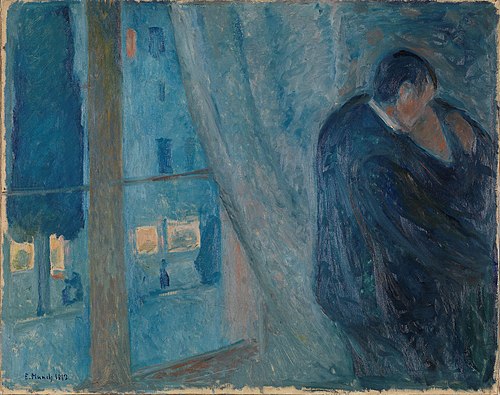 Kiss by the Window, 1892, Edvard Munch