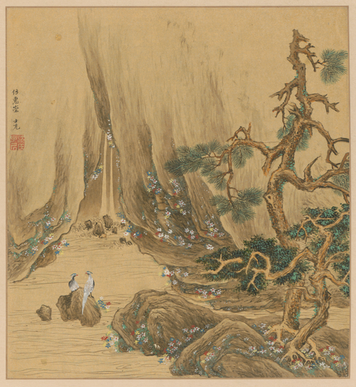 沈士充仿惠崇山水册, , Sheng Shichong