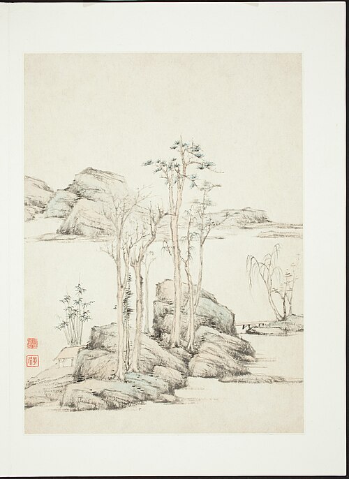 Landscapes After Old Masters, 1619, Sheng Shichong