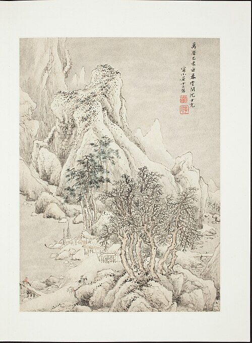 Landscapes After Old Masters, 1619, Sheng Shichong