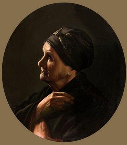 Старая моліцца (карціна Апалінара Гараўскага), 1857, Apalinary Haraǔski