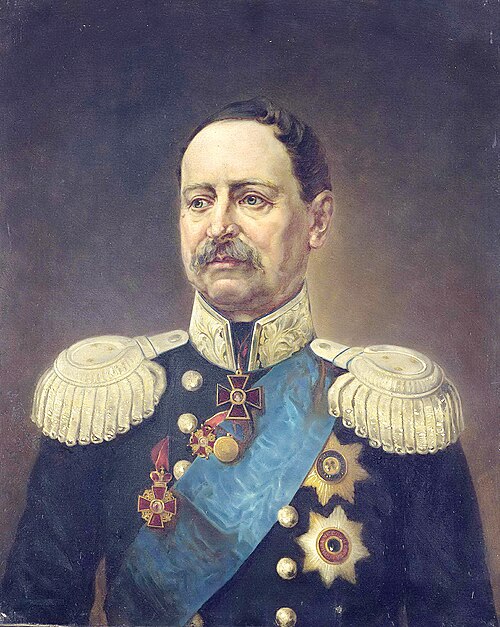 Portrait of General-Lieutenant F.F. Beger, 1892, Apalinary Haraǔski