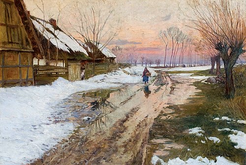Świt. Roztopy, 1900, Michał Gorstkin Wywiórski