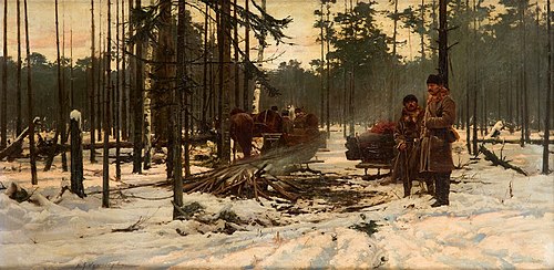 Zmierzch, 1890, Michał Gorstkin Wywiórski