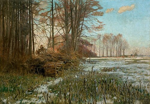 Zimny poranek, 1900, Michał Gorstkin Wywiórski