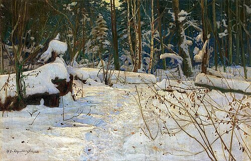 W kniei, 1900, Michał Gorstkin Wywiórski