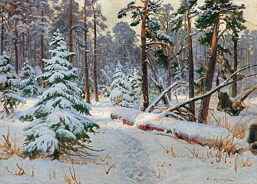 Las zimą, 1926, Michał Gorstkin Wywiórski