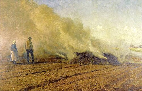 Bonfire, 1900, Michał Gorstkin Wywiórski
