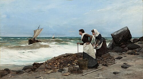 Breton seashore, 1886, Michał Gorstkin Wywiórski