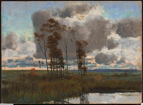 Pejzaż z moczarami, 1904, Michał Gorstkin Wywiórski