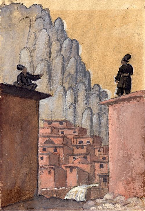 Kurds on the Roof, 1916, Jāzeps Grosvalds