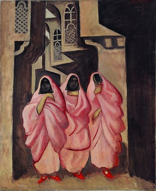 Three Women on the Street of Baghdad, 1919, Jāzeps Grosvalds