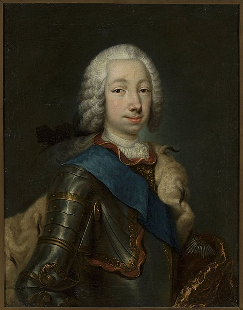 Portrait du Grand-Duc Pierre Fiodorovitch (futur l'empereur Pierre III de Russie)., 1748, Georg Christoph Grooth