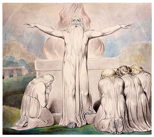 Sacrifice of Job, 1805, William Blake