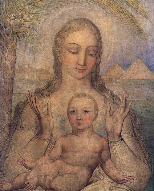The Virgin and Child in Egypt, 1810, William Blake