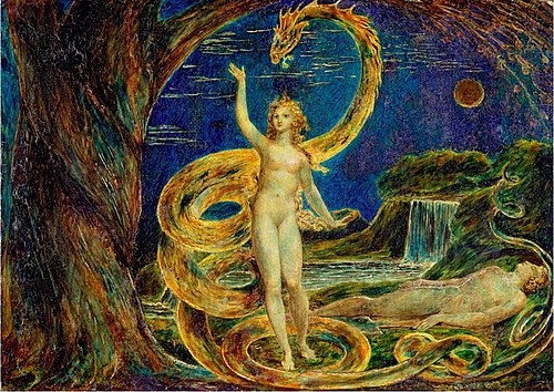Eve Tempted by the Serpent, 1790, William Blake