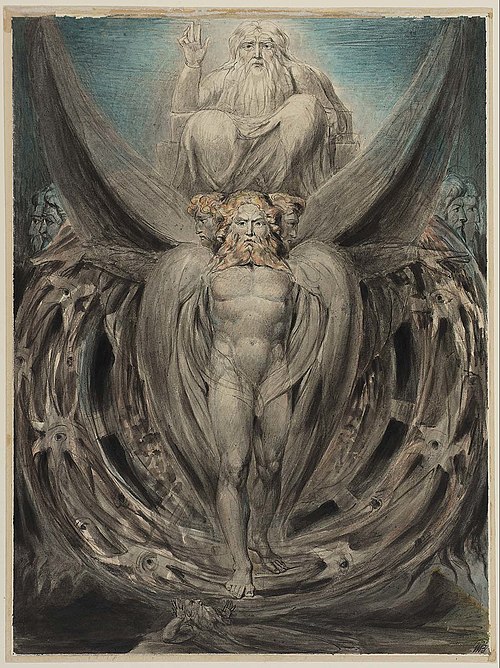 Ezekiel's Wheels, 1800, William Blake