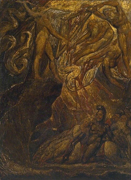 The Bard, from Gray, 1809, William Blake