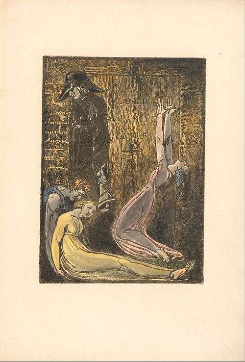 Europe. A Prophecy, Plate 13 (Bentley 10), 1794, William Blake