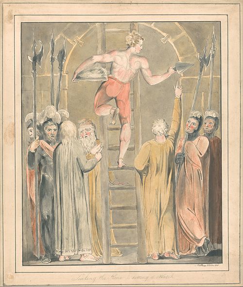 Sealing the Stone and Setting a Watch, 1800, William Blake