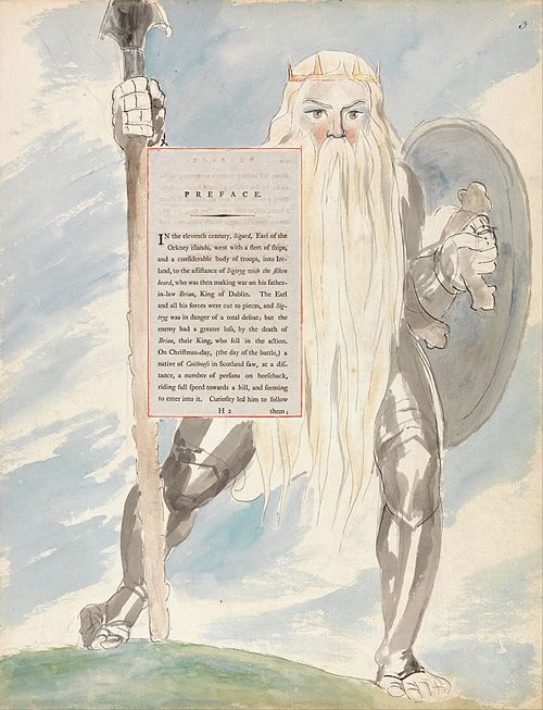 The Poems of Thomas Gray, Design 69, "The Fatal Sisters.", 1797, William Blake