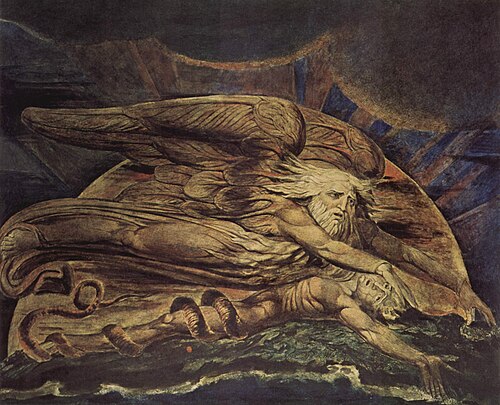 Elohim creating Adam, 1795, William Blake