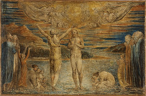 Baptism of Christ, 1799, William Blake