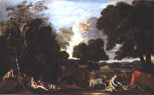 Paysage avec Junon et Argus, 1624, Nicolas Poussin
