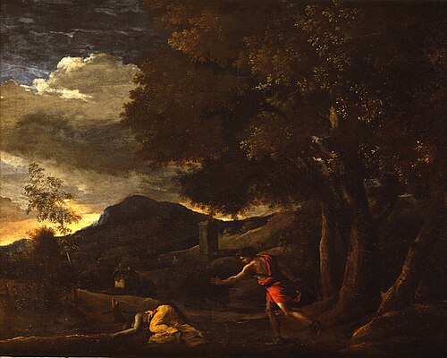 La Mort d'Eurydice, 1626, Nicolas Poussin