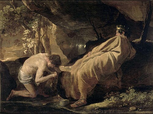 Midas à la source du Pactole, 1626, Nicolas Poussin