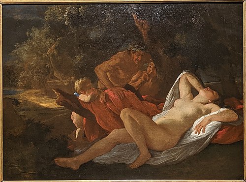Vénus épiée par deux satyres, 1626, Nicolas Poussin