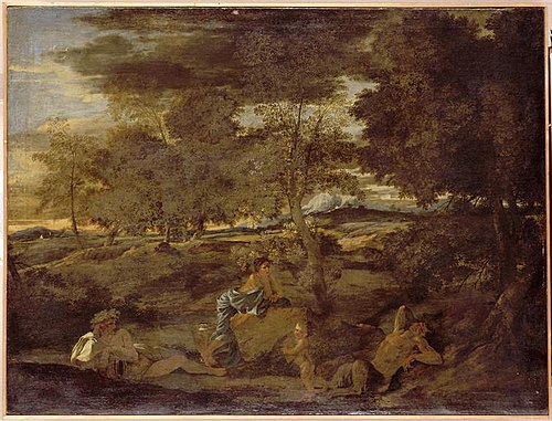 Paysage au satyre endormi, 1620, Nicolas Poussin