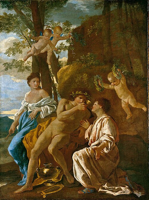 L'Inspiration du poète, 1628, Nicolas Poussin