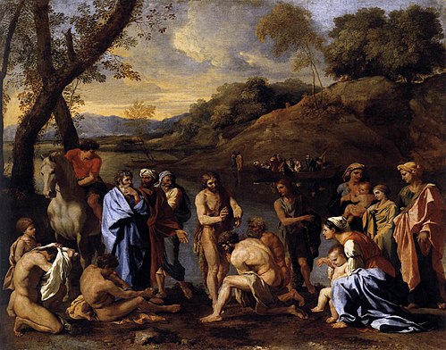 Saint Jean baptisant le peuple, 1635, Nicolas Poussin