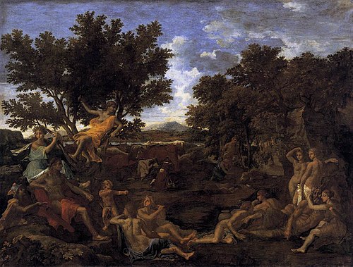 Apollon amoureux de Daphné, 1664, Nicolas Poussin