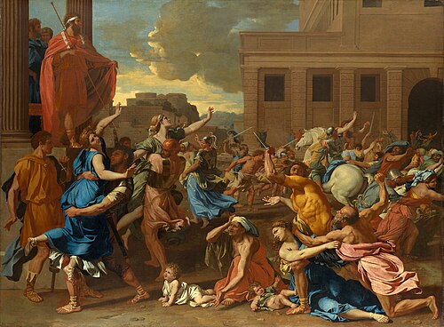 L'Enlèvement des Sabines, 1633, Nicolas Poussin