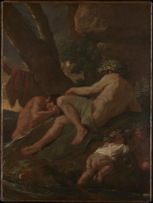Midas se lavant dans le Pactole, 1627, Nicolas Poussin